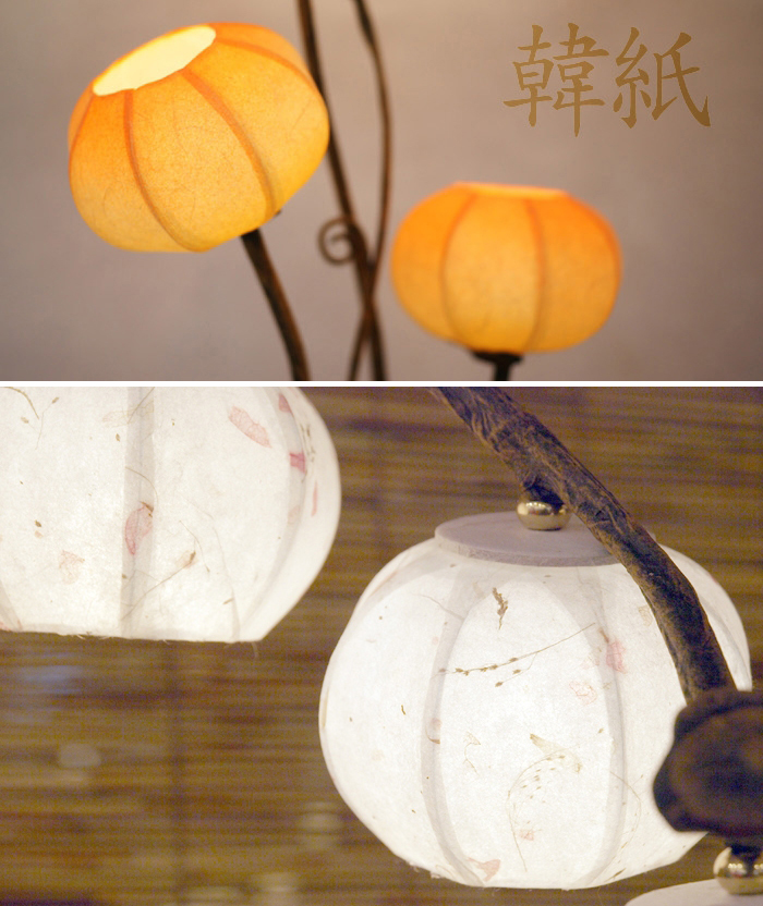 Hanji Korean mulberry paper lamp