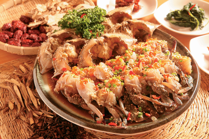 Ganjang gejang Korean raw crabs marinated with soy sauce