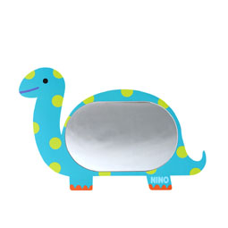 Dinosaur Brachiosaurus Safe Unbreakable Acrylic Kids Baby Bathroom Mirror 