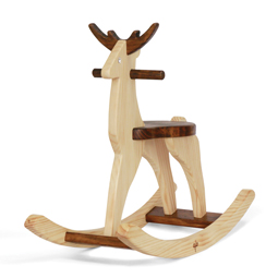Wooden Rocking Deer Ride On Toy