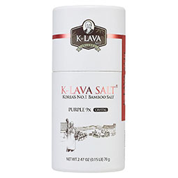 K-LAVA SALT—Korea's No.1 Bamboo Salt—Purple 9x, Crystal, 70g