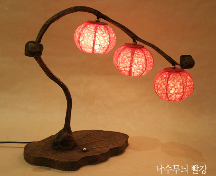 Korean traditional crafts Four Gracious Plants Hanji lantern Antique m