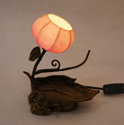 Twig Table Paper Lamp with Korean Mulberry Shade Lantern 